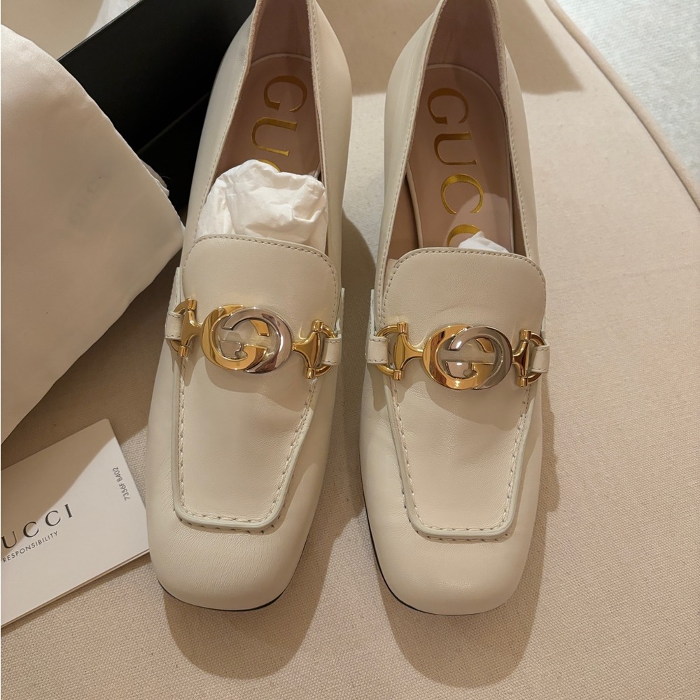 Gucci Zumi Interlocking G Leather Pumps